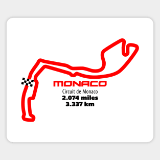 Monaco Track Graphic Magnet